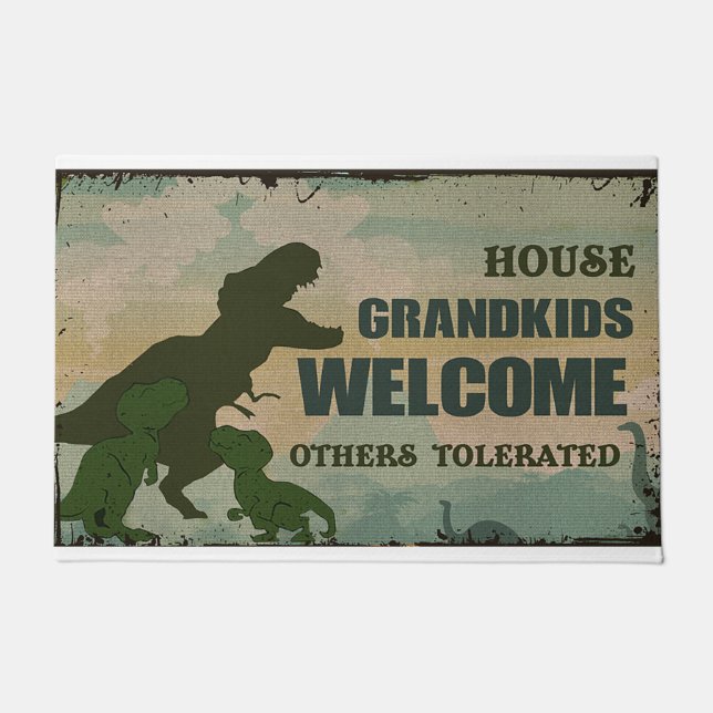 House Grandkids Welcome Others Tolerated Doormat (Front)
