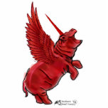 House HIppocorn Sculpture Hippo Unicorn Peg Standing Photo Sculpture<br><div class="desc">House HIppocorn Ornament Hanging Hippo Unicorn Pegasus</div>