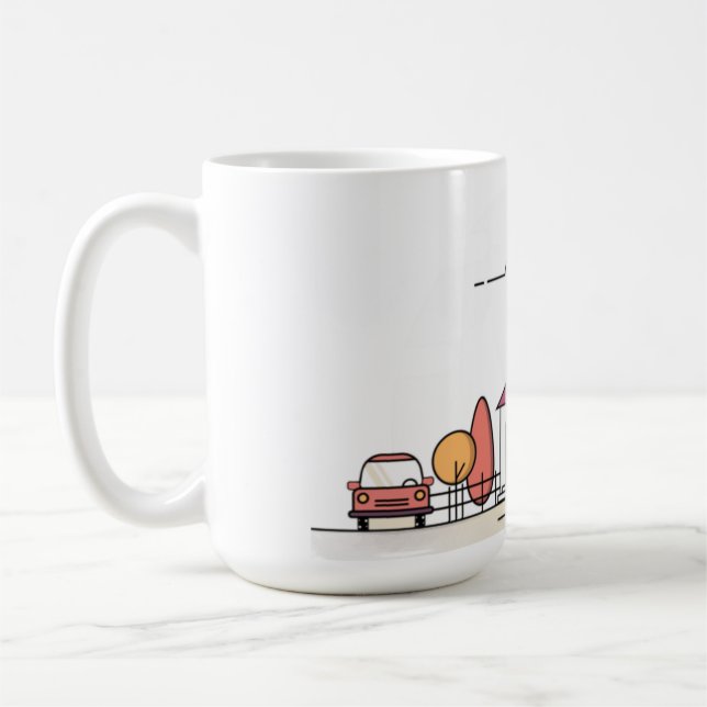 house, home, building coffee mug (Left)