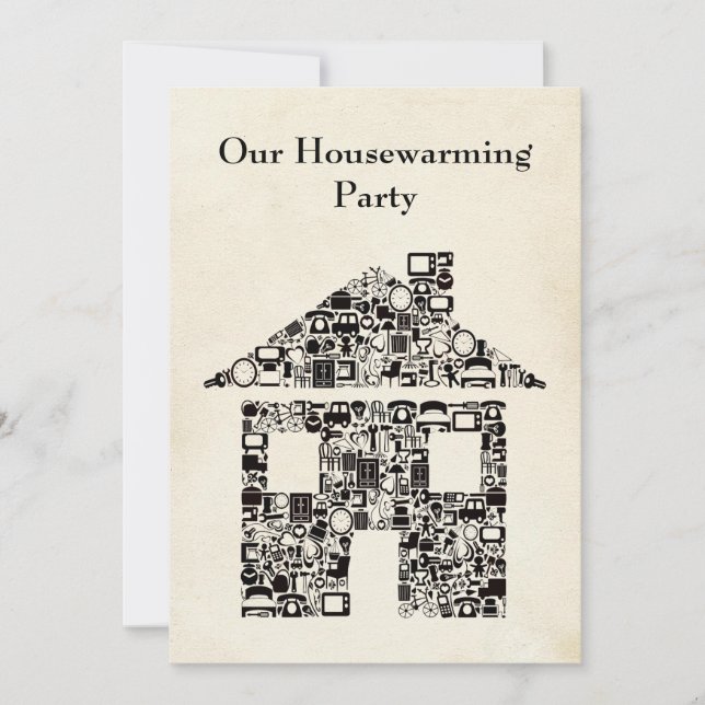House Home Housewarming Reno Party Invitation (Front)