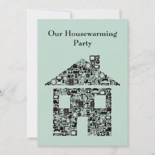 House Home Housewarming Reno Party Invitation