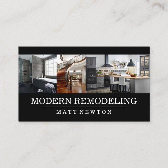 House Home Remodeling Contractor Construction Business Card (Front)