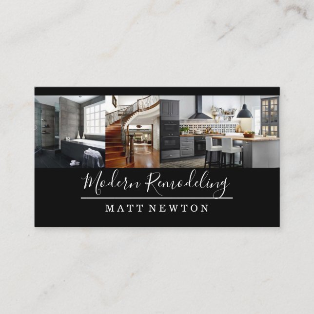 House Home Remodeling Contractor Construction Business Card (Front)