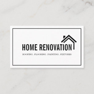 House Home Remodeling Renovation Construction Business Card