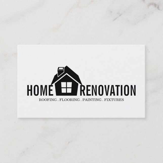 House Home Remodeling Renovation Construction Business Card (Front)