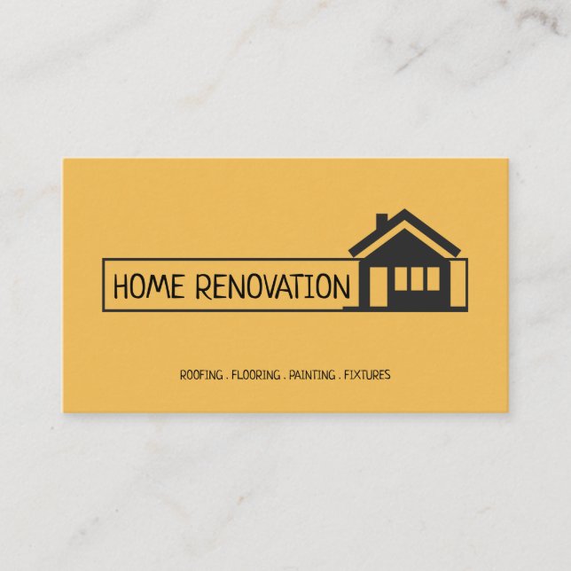 House Home Remodeling Renovation Construction Business Card (Front)