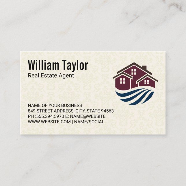 House Icon | Real Estate  Business Card (Front)