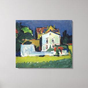 House in a Landscape Canvas Print