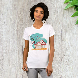 House In Autumn Womens T-Shirt
