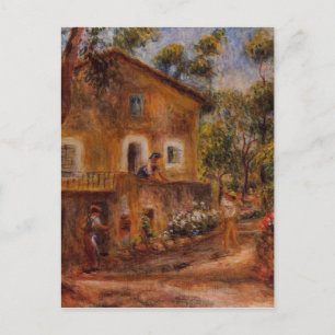 House in Collett at Cagnes by Pierre-Auguste Renoi Postcard