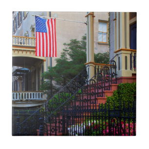 House in the Historic District in the spring Tile
