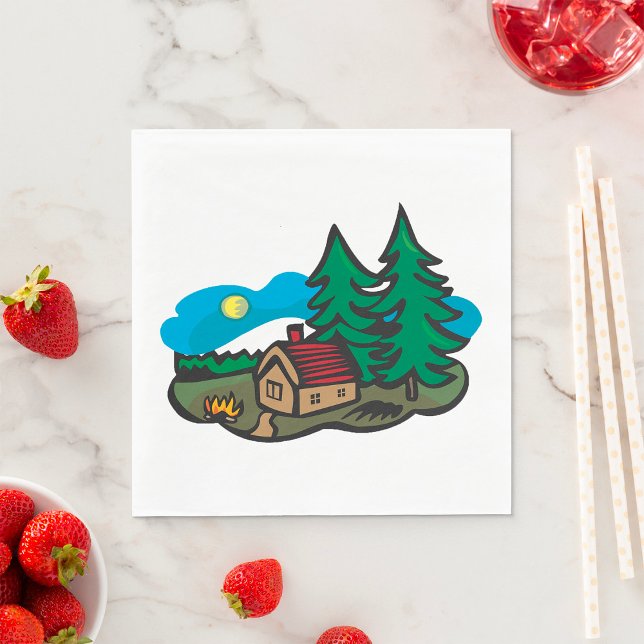 House In The Woods Napkin (Creator Uploaded)