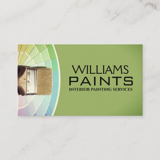 House Interior and Exterior Painter Business Card (Front)