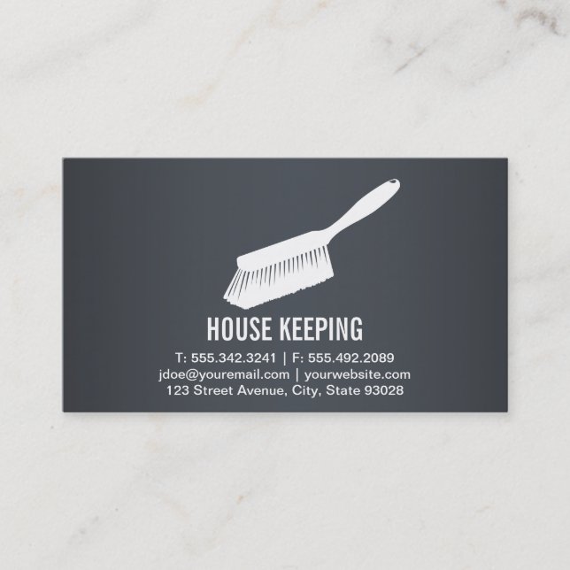 House Keeping / Cleaning Supplies Business Card (Front)