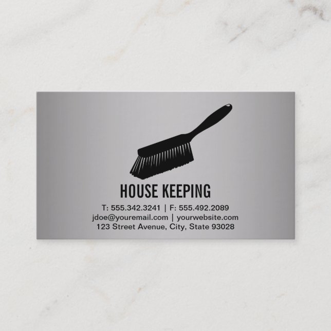 House Keeping / Cleaning Supplies Business Card (Front)