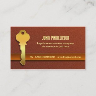 house key business card