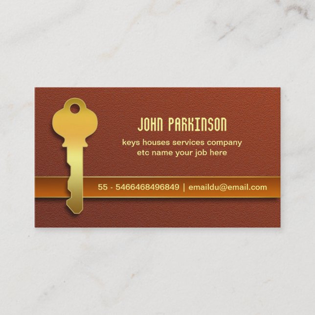 house key business card (Front)
