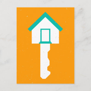 house key postcard