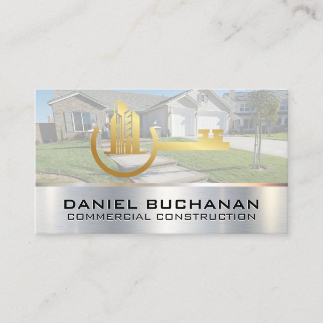 House Key Realtor Logo | Residential Property Business Card (Front)