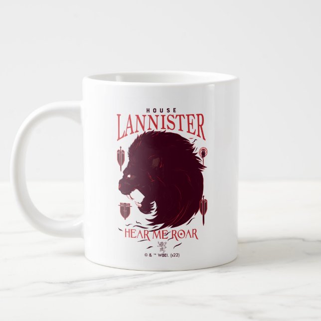 House Lannister - Hear Me Roar Large Coffee Mug (Left)