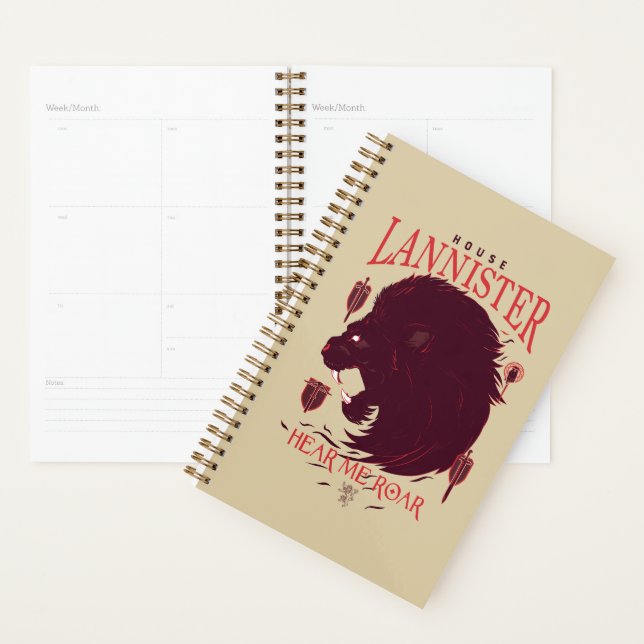 House Lannister - Hear Me Roar Planner (Display)
