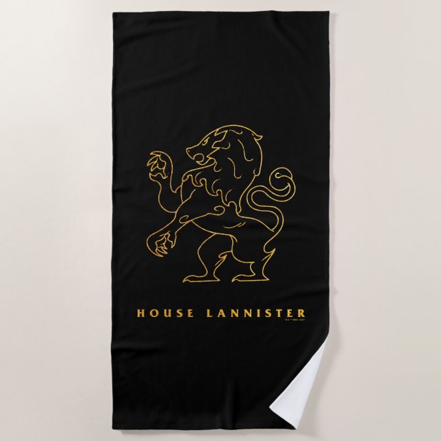 House Lannister Icon Beach Towel (Front)
