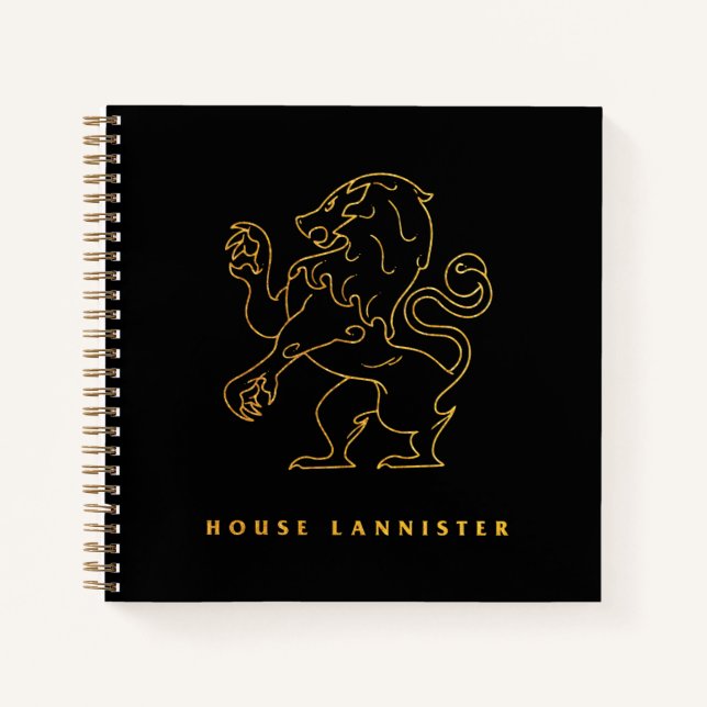 House Lannister Icon Notebook (Front)