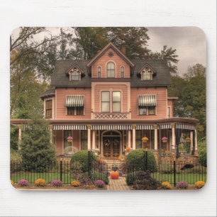 House - Living doll house Mouse Mat