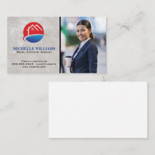 House Logo   Business Woman  Card