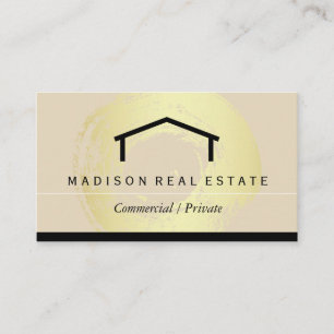 House Logo / Gold Brushed Business Card