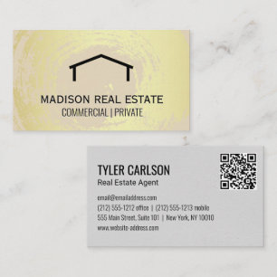 House Logo QR Label Code Business Card