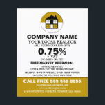 House Logo, Realtor, Estate Agent Advertising Flyer<br><div class="desc">House Logo,  Realtor,  Estate Agent Advertising Flyers By The Business Card Store.</div>