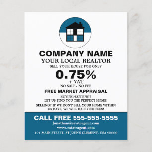 House Logo, Realtor, Estate Agent Advertising Flyer