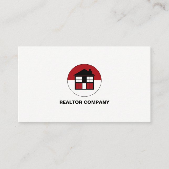 House Logo, Realtor, Estate Agent Business Card (Front)