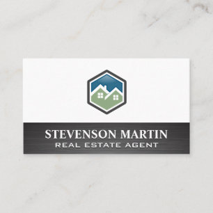 House Logos Real Estate Agent Business Card