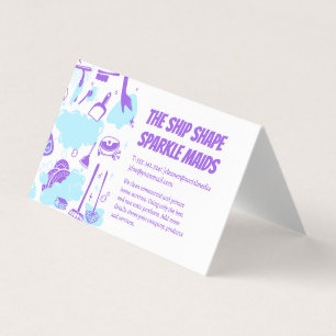 House Maid Cleaning Service and Supplies Business Card