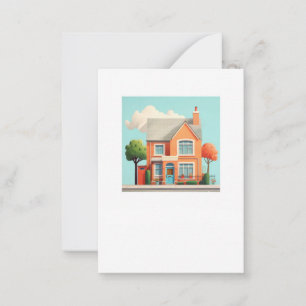House, modern home card