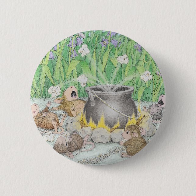 House-Mouse Designs® - 6 Cm Round Badge (Front)