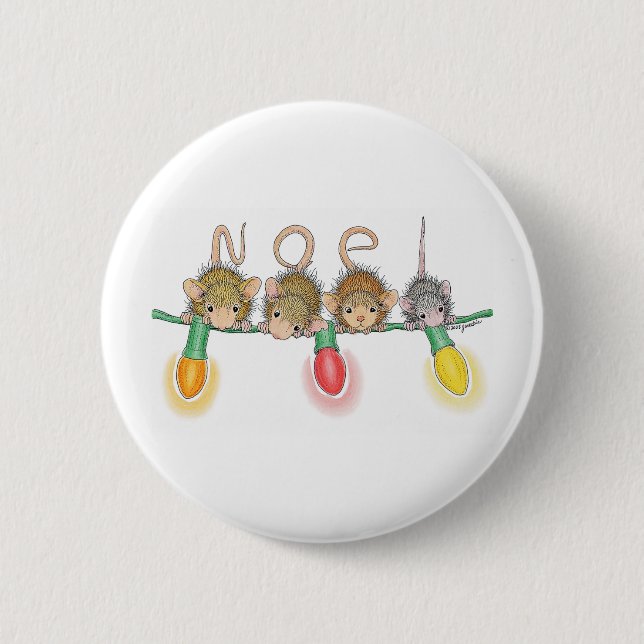 House-Mouse Designs® 6 Cm Round Badge (Front)