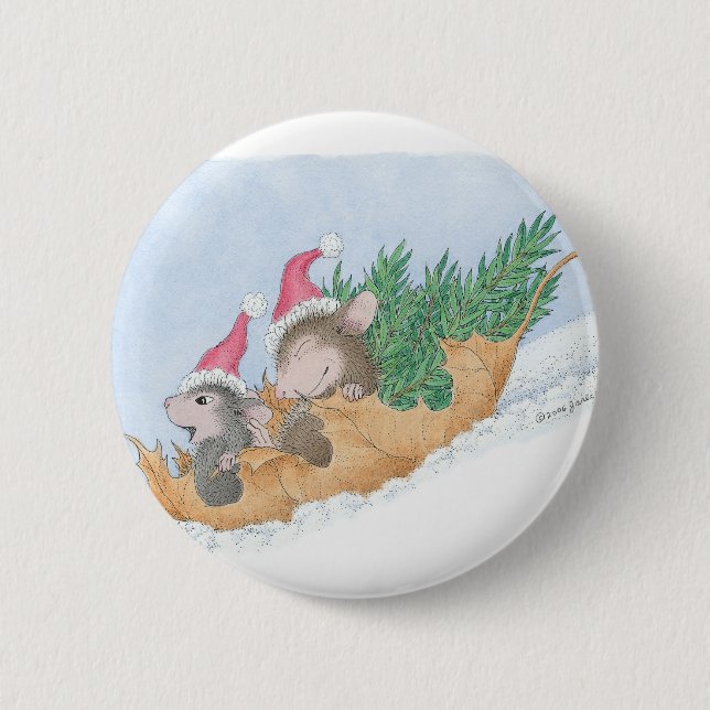 House-Mouse Designs® 6 Cm Round Badge (Front)