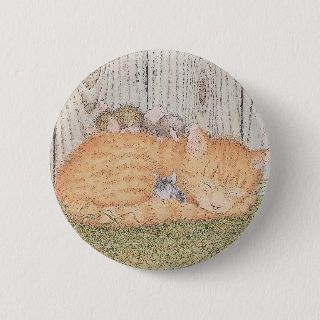 House-Mouse Designs® - 6 Cm Round Badge (Front)