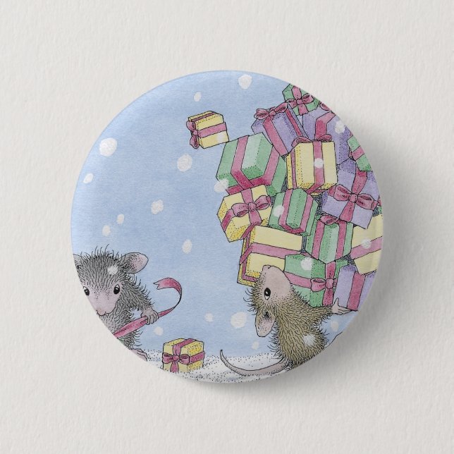 House-Mouse Designs® 6 Cm Round Badge (Front)