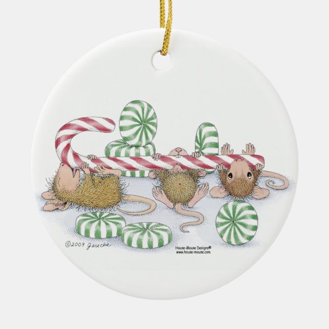 House-Mouse Designs® - Baby's First Christmas Ceramic Tree Decoration (Front)