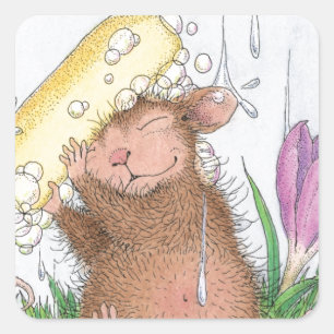 House-Mouse Designs® -  Good Clean Fun Square Sticker
