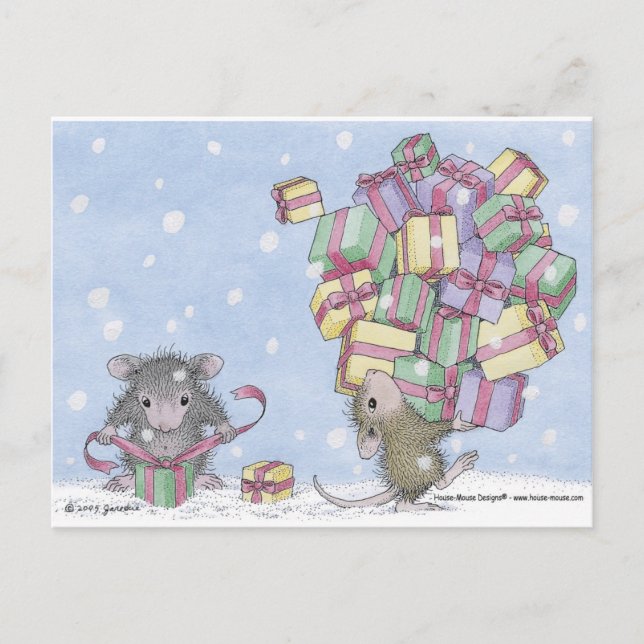 House-Mouse Designs® Holiday Postcard (Front)
