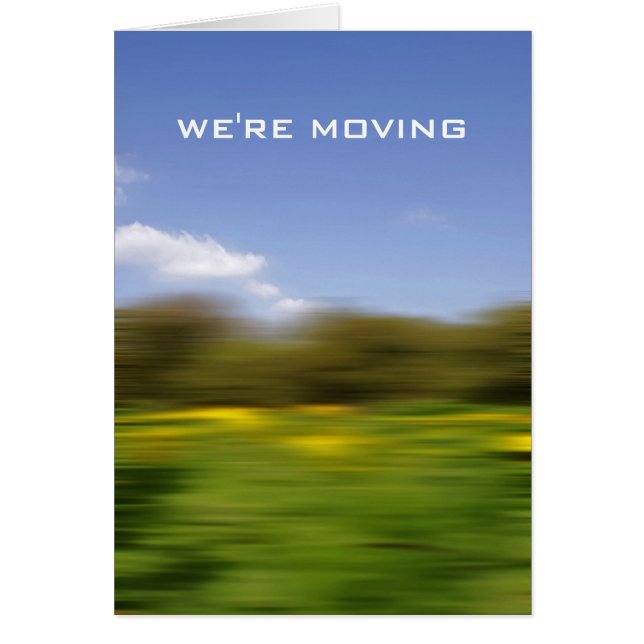 House moving card (Front)