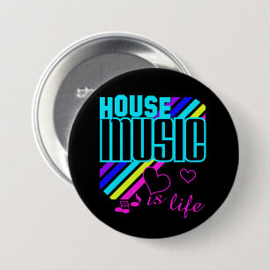 House Music 7.5 Cm Round Badge