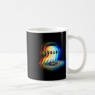 House Music Ghost Dj Optical Illusion Edm Hallowee Coffee Mug