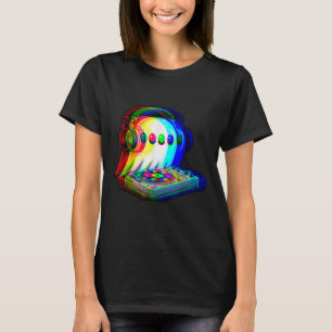 House Music Ghost Dj Optical Illusion Edm Hallowee T-Shirt