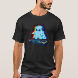 House Music Ghost Rave DJ Halloween Celebration Fe T-Shirt